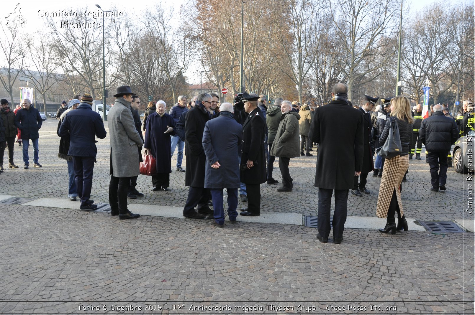 Torino 6 Dicembre 2019 - 12 Anniversario tragedia Thyssen Krupp - Croce Rossa Italiana