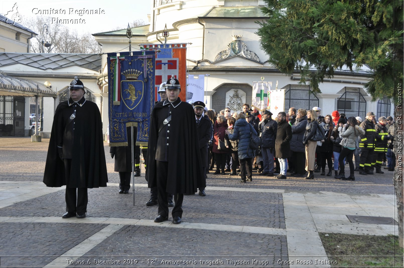 Torino 6 Dicembre 2019 - 12 Anniversario tragedia Thyssen Krupp - Croce Rossa Italiana