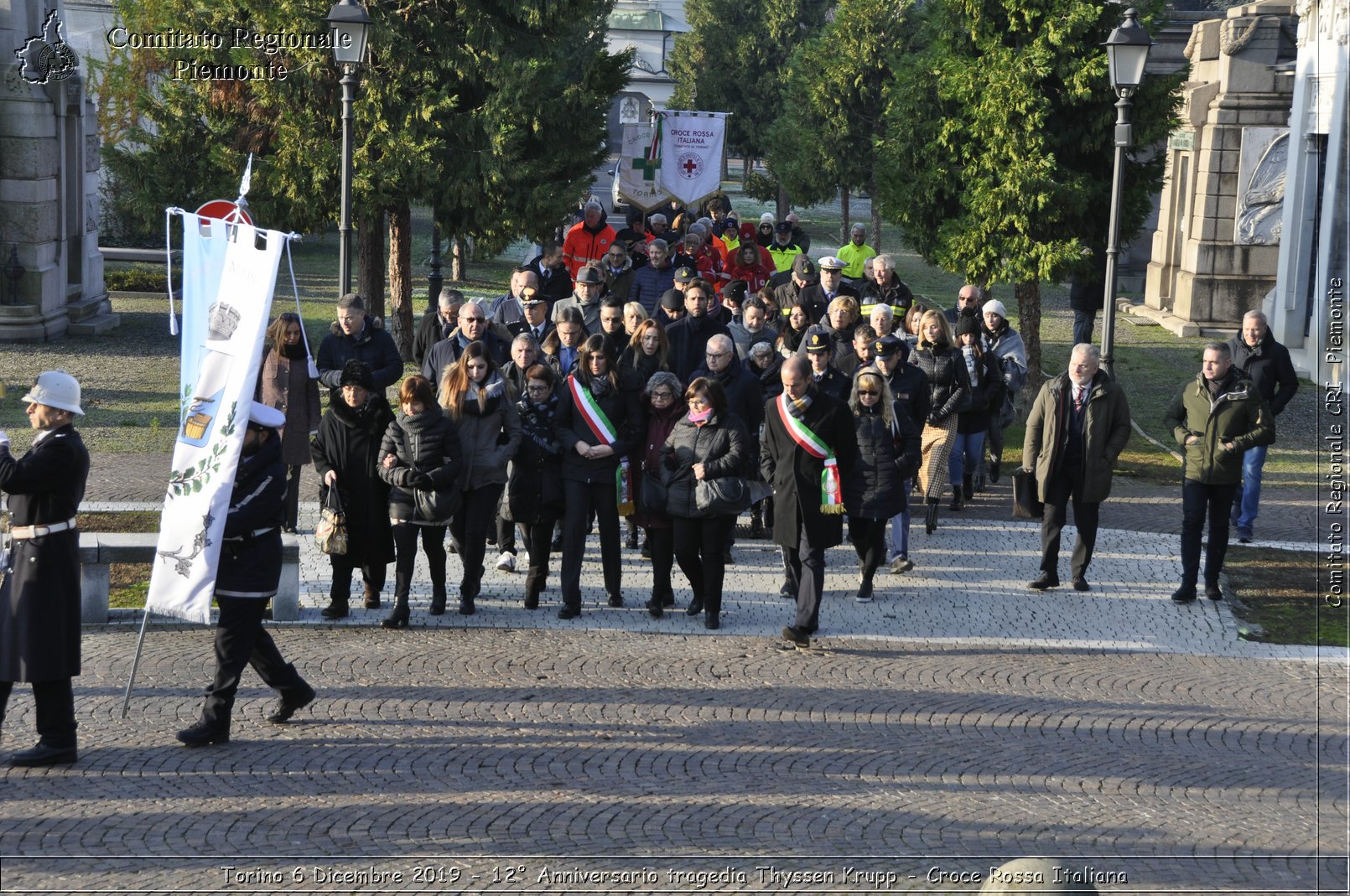 Torino 6 Dicembre 2019 - 12 Anniversario tragedia Thyssen Krupp - Croce Rossa Italiana