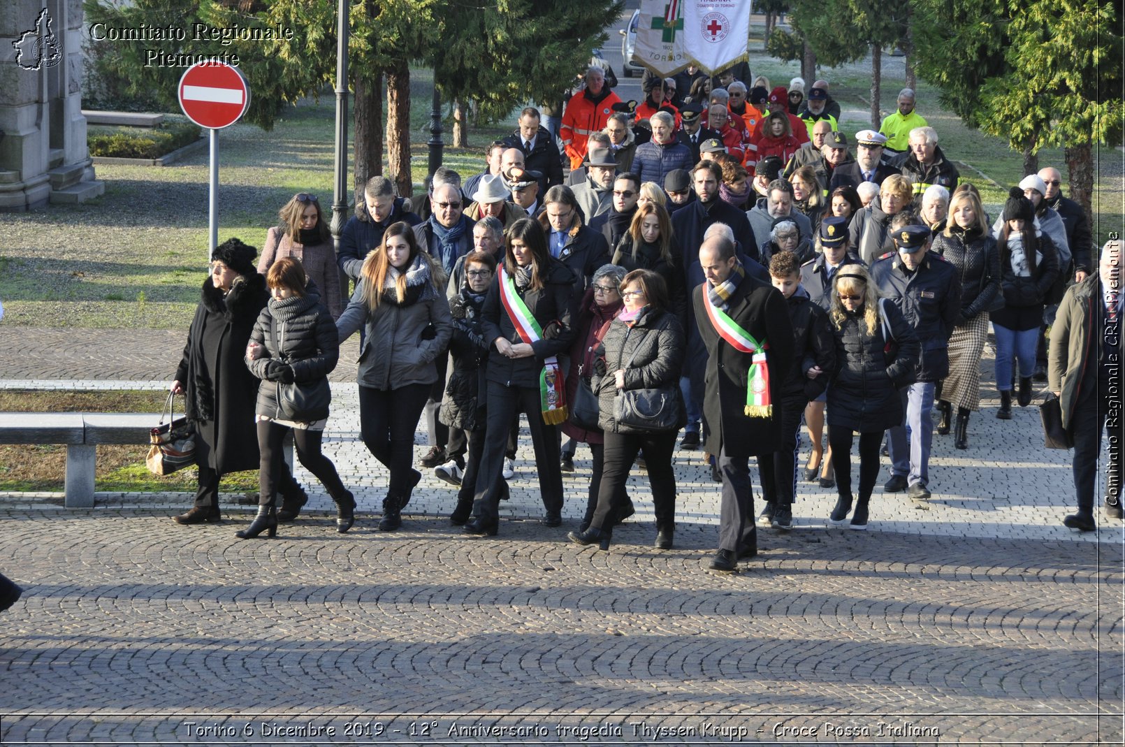 Torino 6 Dicembre 2019 - 12 Anniversario tragedia Thyssen Krupp - Croce Rossa Italiana