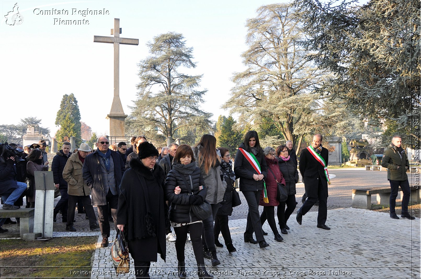 Torino 6 Dicembre 2019 - 12 Anniversario tragedia Thyssen Krupp - Croce Rossa Italiana