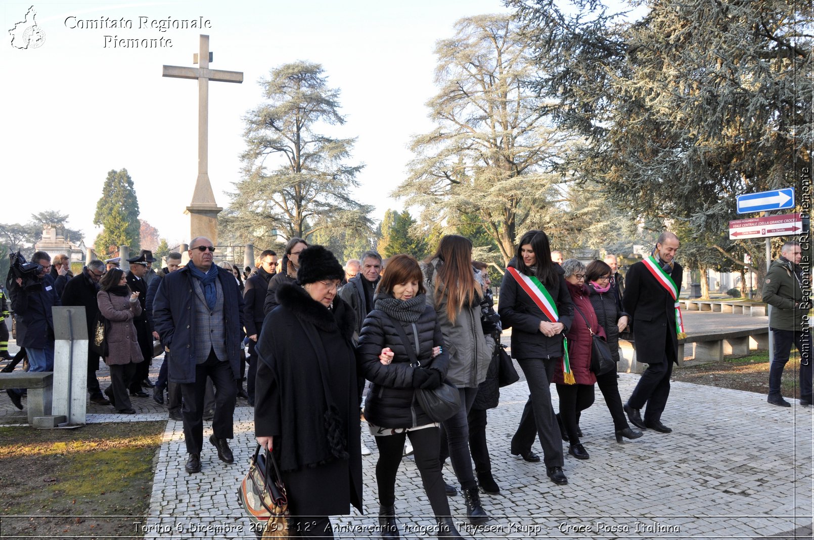 Torino 6 Dicembre 2019 - 12 Anniversario tragedia Thyssen Krupp - Croce Rossa Italiana