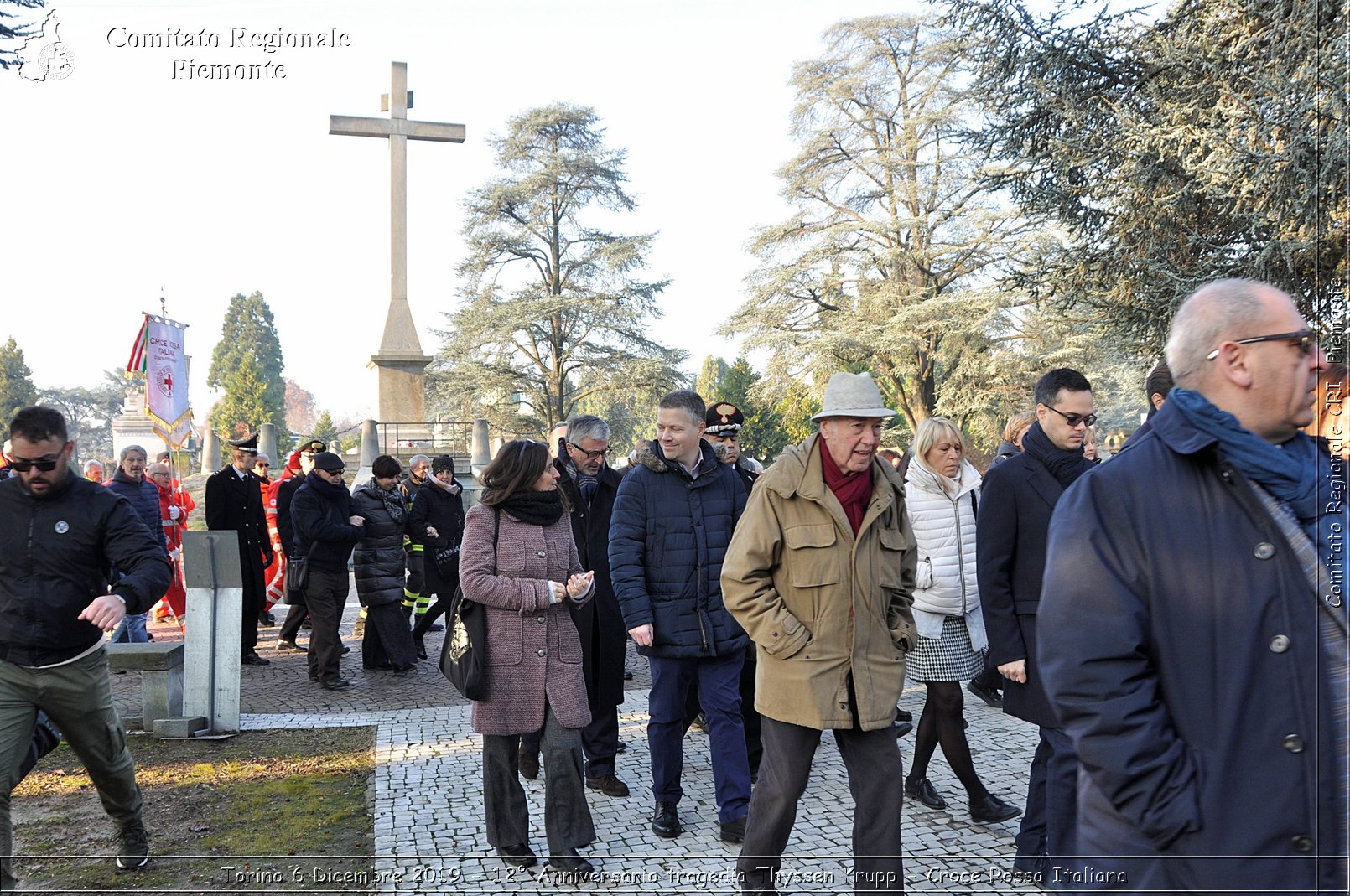 Torino 6 Dicembre 2019 - 12 Anniversario tragedia Thyssen Krupp - Croce Rossa Italiana