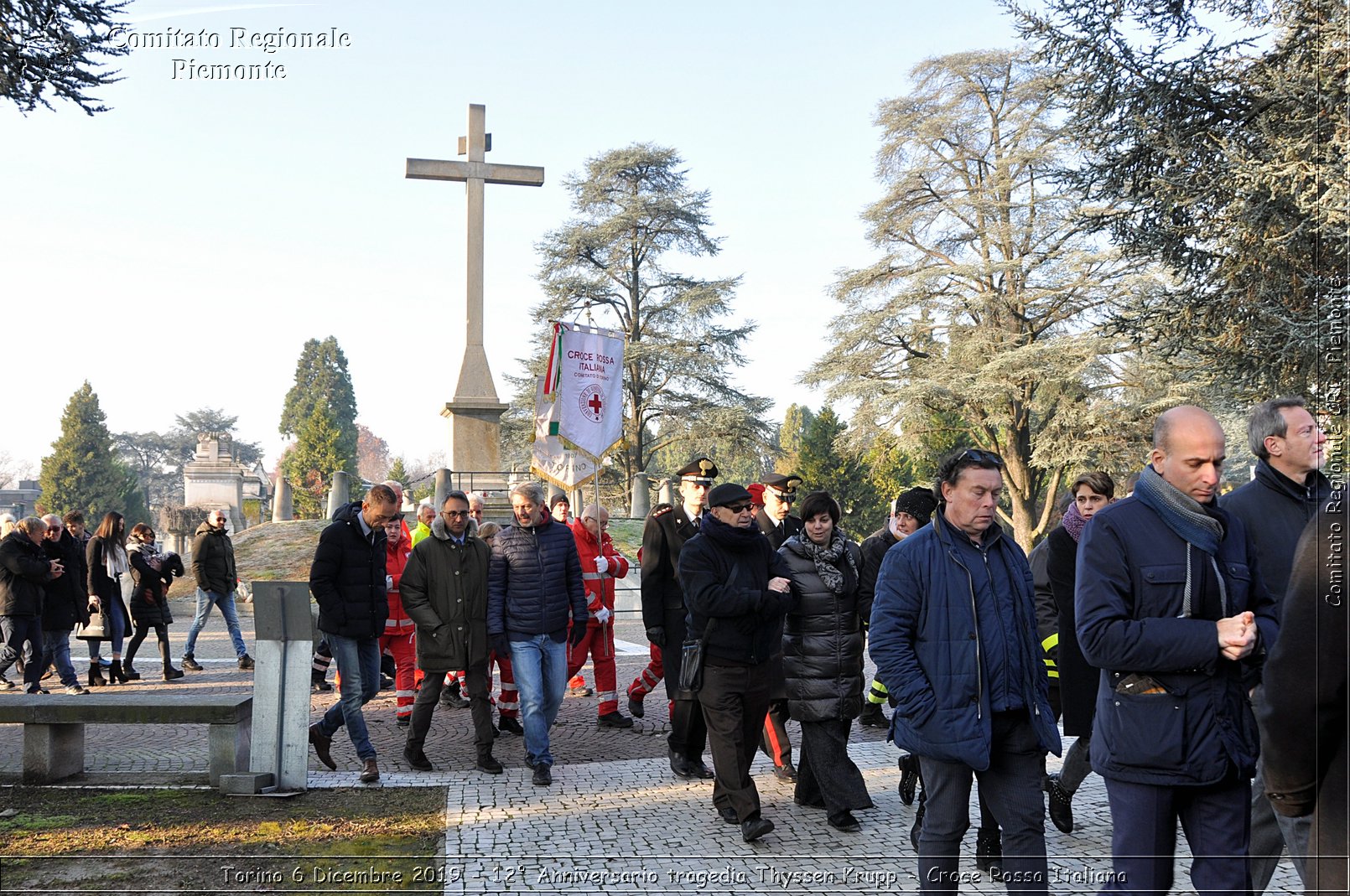 Torino 6 Dicembre 2019 - 12 Anniversario tragedia Thyssen Krupp - Croce Rossa Italiana