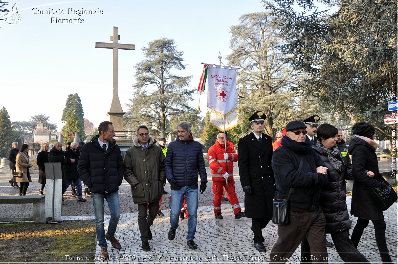 Torino 6 Dicembre 2019 - 12 Anniversario tragedia Thyssen Krupp - Croce Rossa Italiana