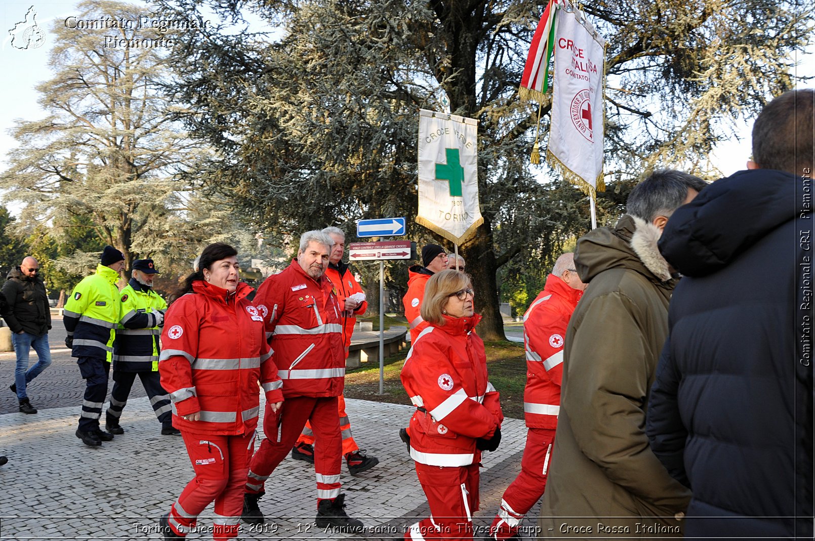 Torino 6 Dicembre 2019 - 12 Anniversario tragedia Thyssen Krupp - Croce Rossa Italiana