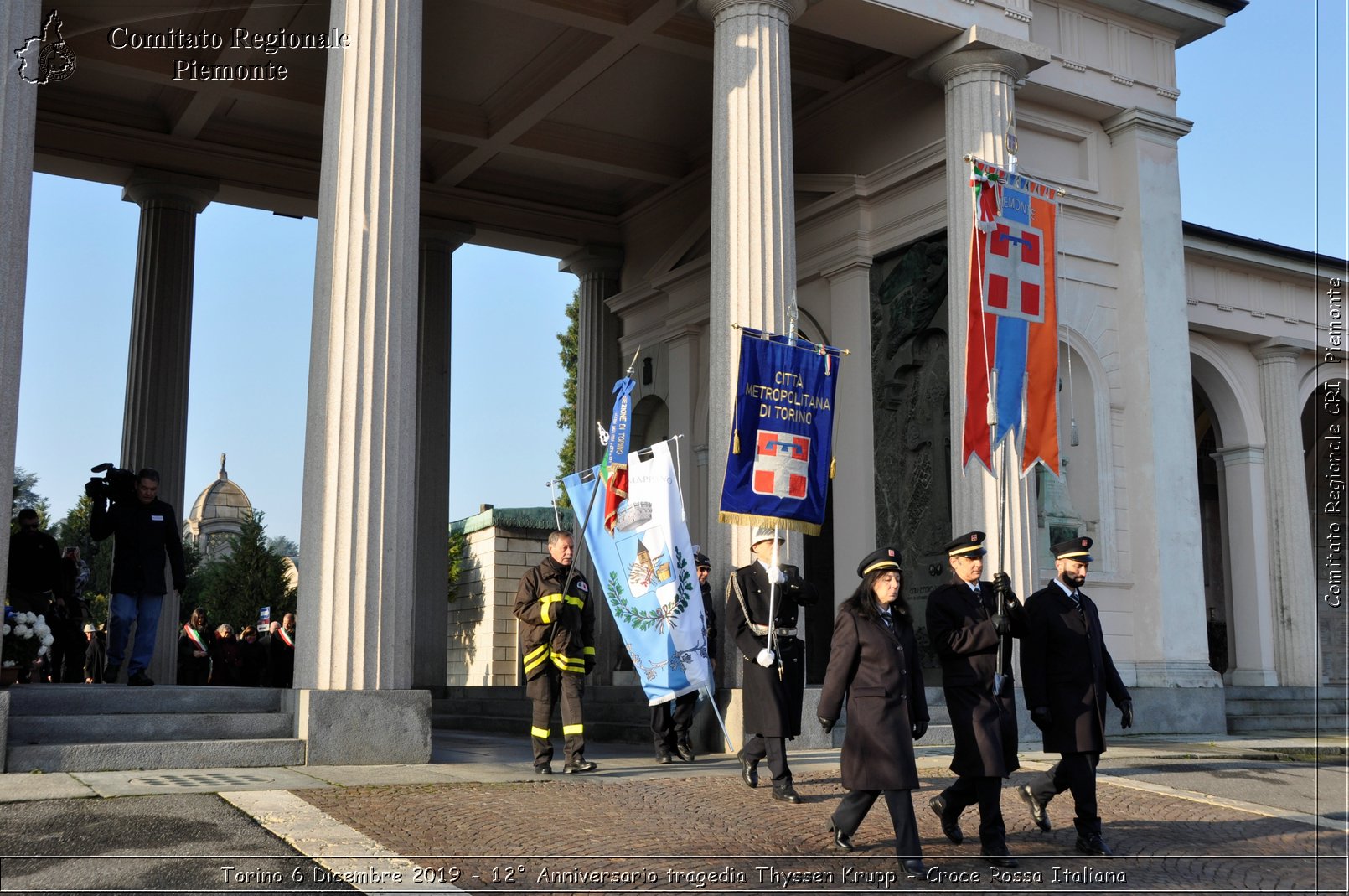 Torino 6 Dicembre 2019 - 12 Anniversario tragedia Thyssen Krupp - Croce Rossa Italiana