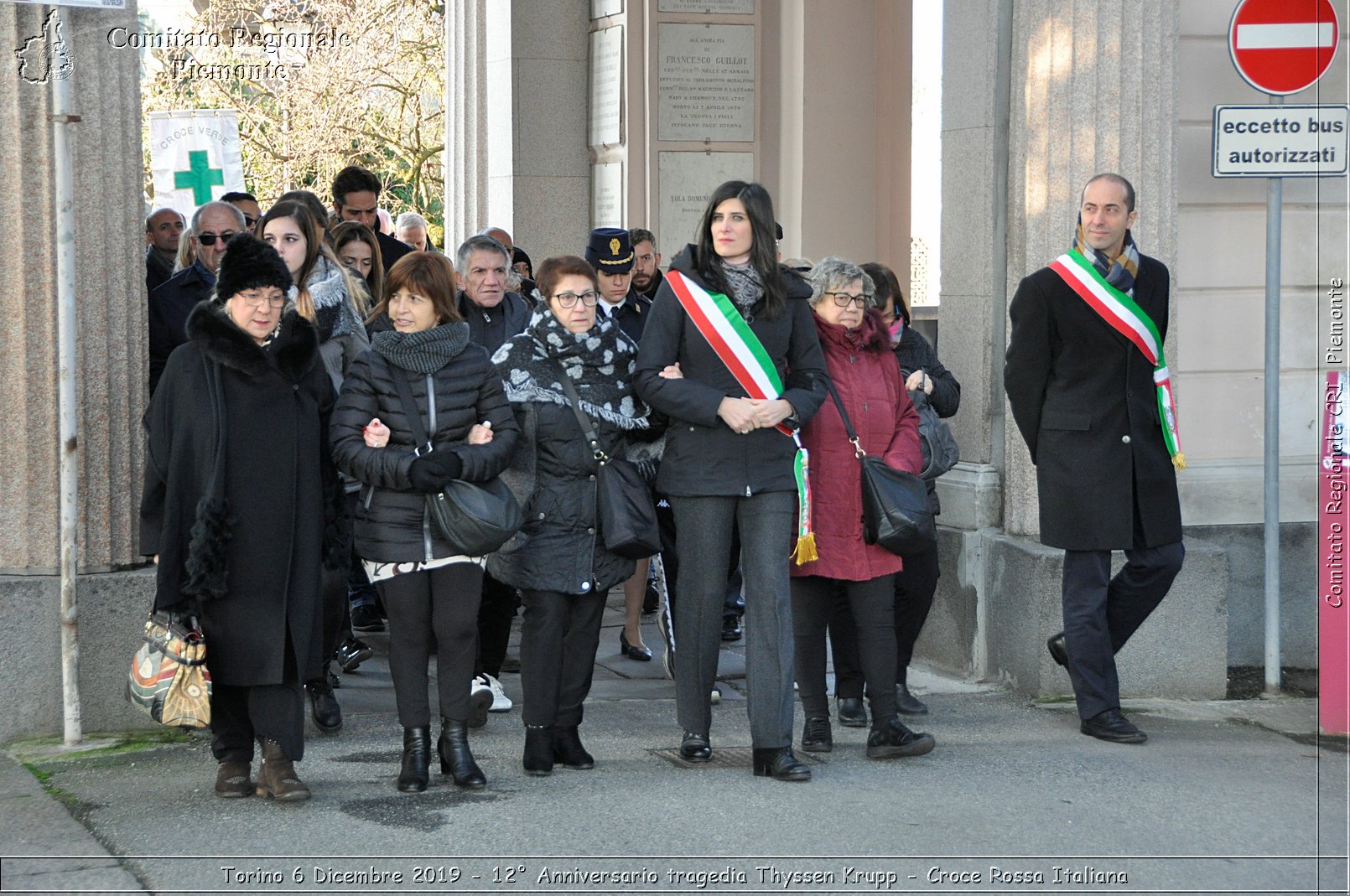 Torino 6 Dicembre 2019 - 12 Anniversario tragedia Thyssen Krupp - Croce Rossa Italiana