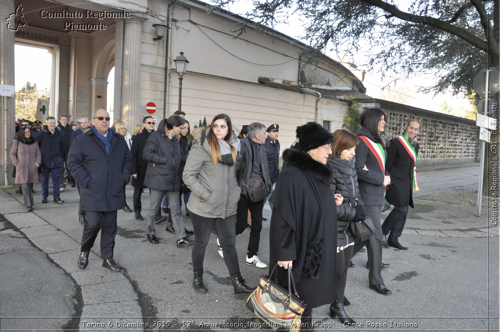 Torino 6 Dicembre 2019 - 12 Anniversario tragedia Thyssen Krupp - Croce Rossa Italiana