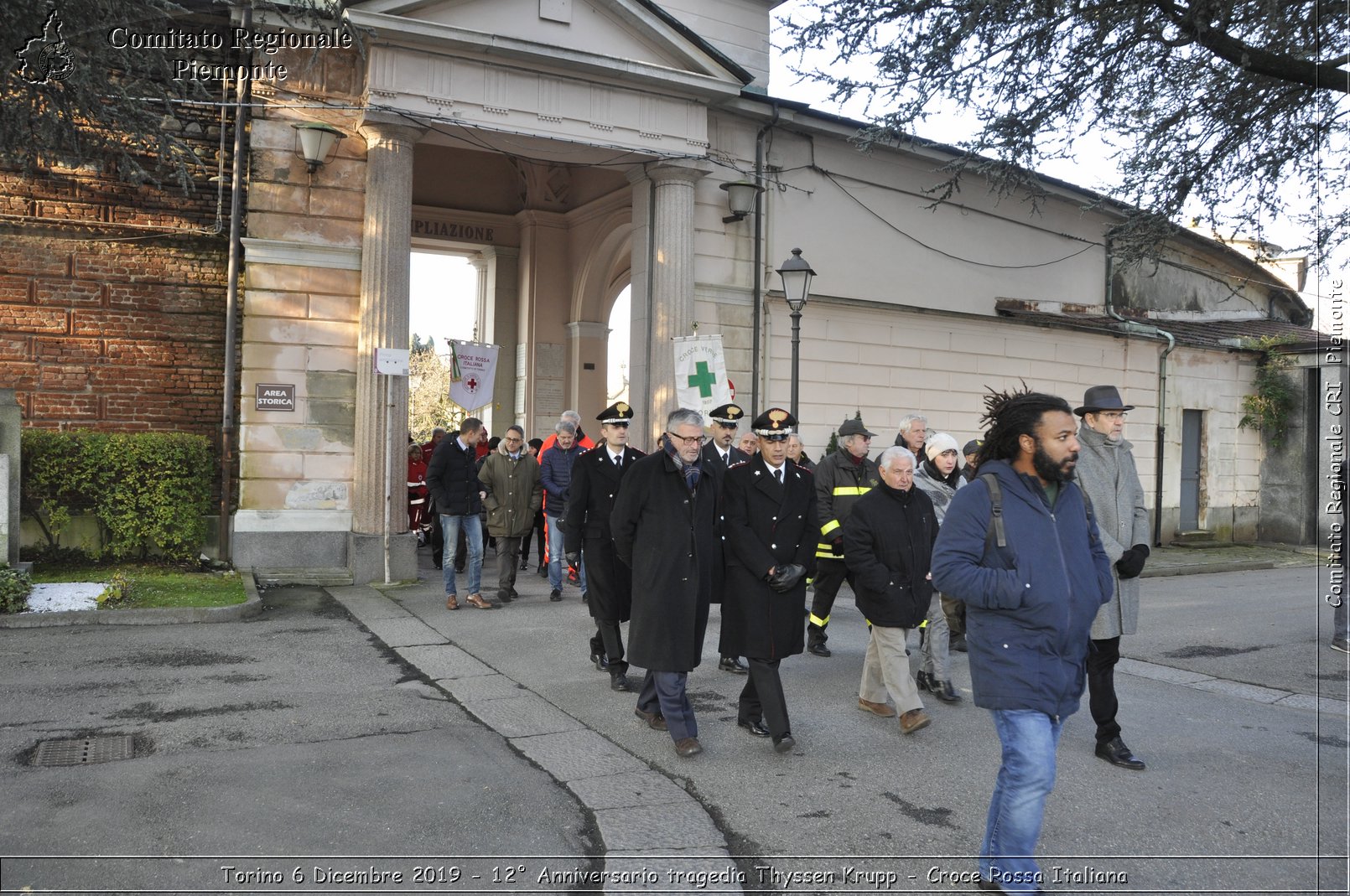 Torino 6 Dicembre 2019 - 12 Anniversario tragedia Thyssen Krupp - Croce Rossa Italiana