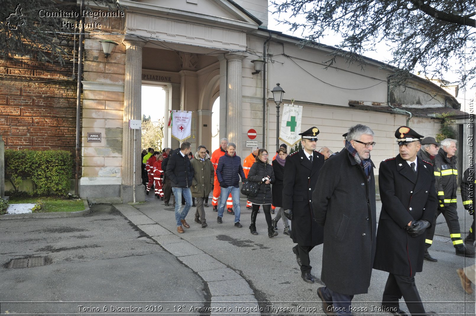 Torino 6 Dicembre 2019 - 12 Anniversario tragedia Thyssen Krupp - Croce Rossa Italiana