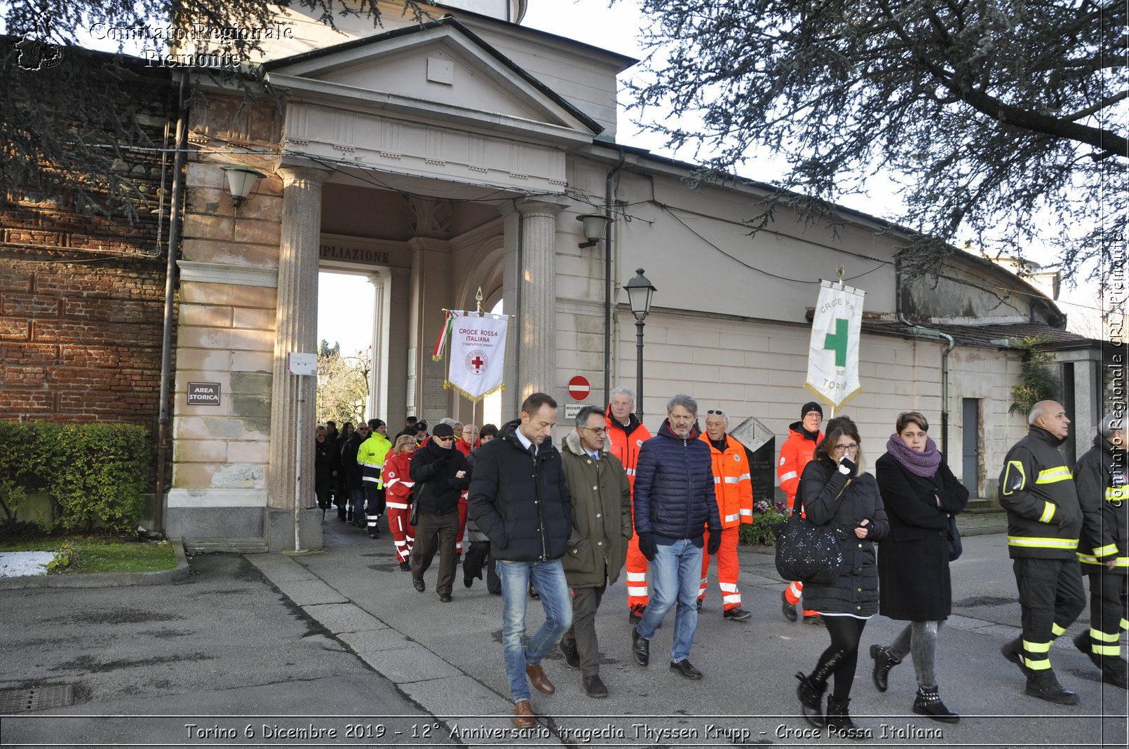 Torino 6 Dicembre 2019 - 12 Anniversario tragedia Thyssen Krupp - Croce Rossa Italiana