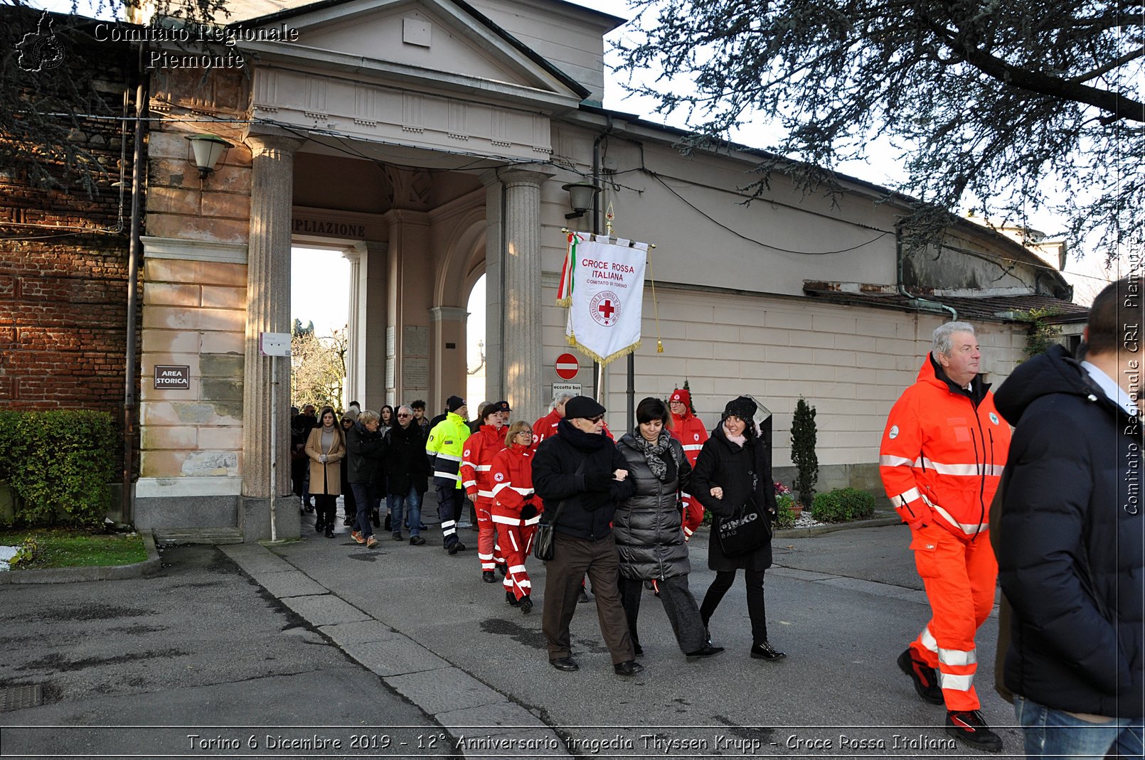 Torino 6 Dicembre 2019 - 12 Anniversario tragedia Thyssen Krupp - Croce Rossa Italiana