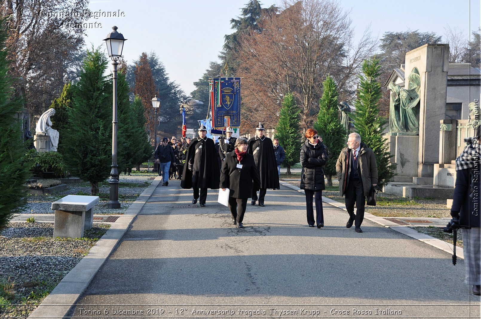 Torino 6 Dicembre 2019 - 12 Anniversario tragedia Thyssen Krupp - Croce Rossa Italiana