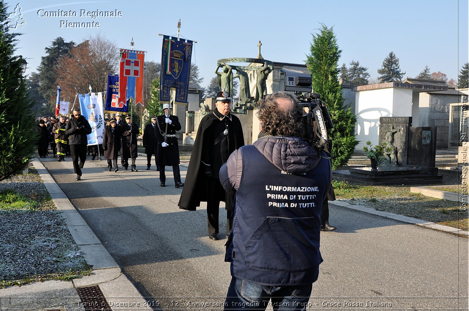 Torino 6 Dicembre 2019 - 12 Anniversario tragedia Thyssen Krupp - Croce Rossa Italiana