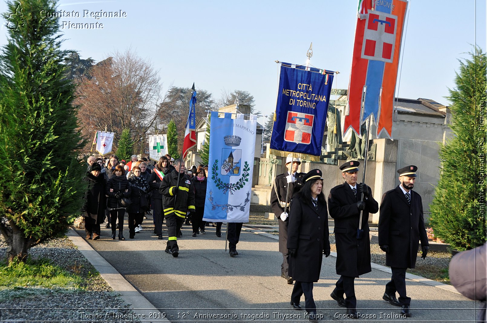 Torino 6 Dicembre 2019 - 12 Anniversario tragedia Thyssen Krupp - Croce Rossa Italiana