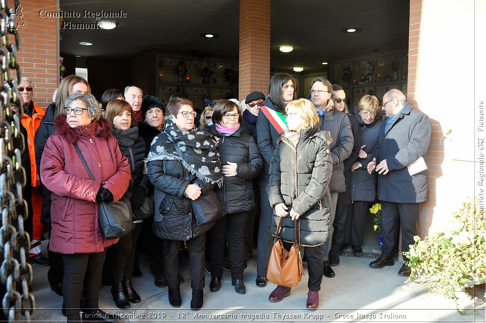 Torino 6 Dicembre 2019 - 12 Anniversario tragedia Thyssen Krupp - Croce Rossa Italiana