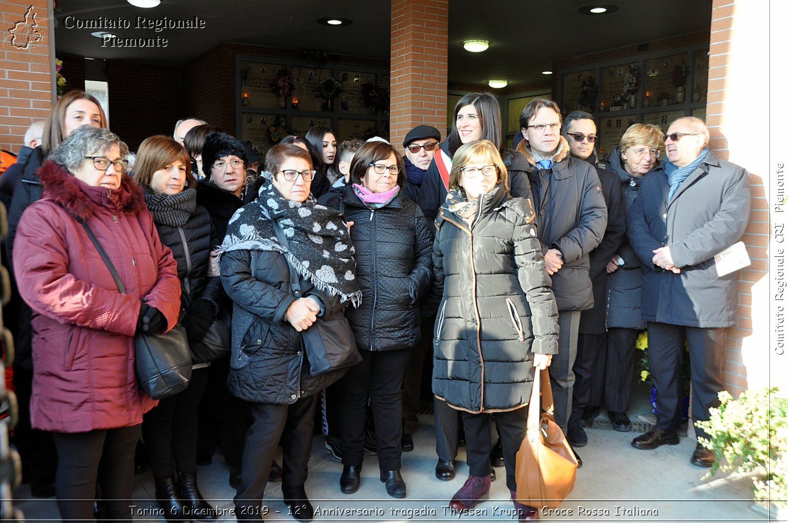 Torino 6 Dicembre 2019 - 12 Anniversario tragedia Thyssen Krupp - Croce Rossa Italiana