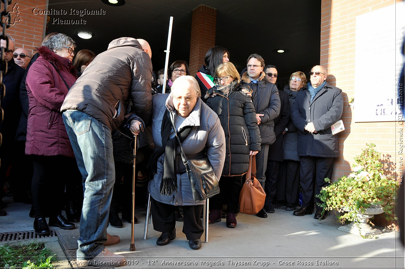 Torino 6 Dicembre 2019 - 12 Anniversario tragedia Thyssen Krupp - Croce Rossa Italiana