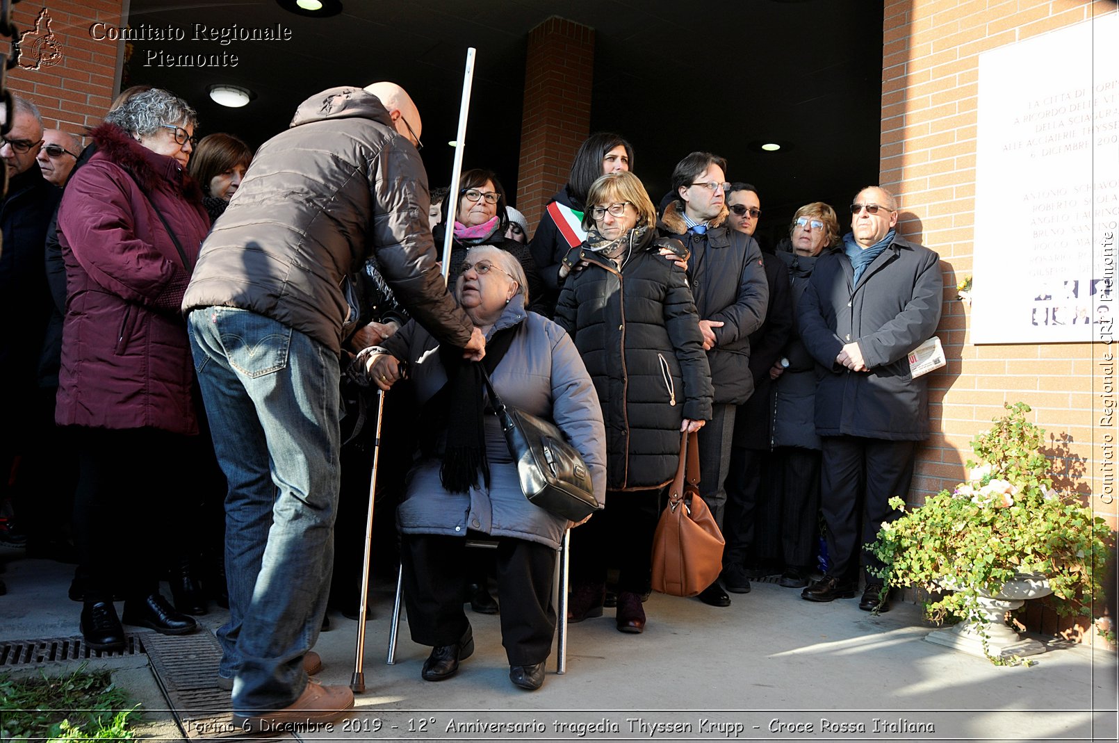 Torino 6 Dicembre 2019 - 12 Anniversario tragedia Thyssen Krupp - Croce Rossa Italiana