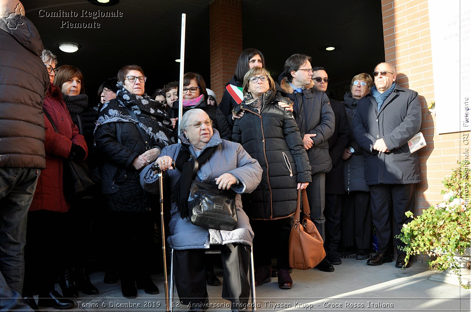 Torino 6 Dicembre 2019 - 12 Anniversario tragedia Thyssen Krupp - Croce Rossa Italiana