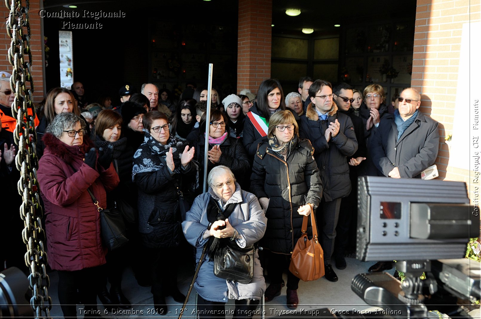 Torino 6 Dicembre 2019 - 12 Anniversario tragedia Thyssen Krupp - Croce Rossa Italiana