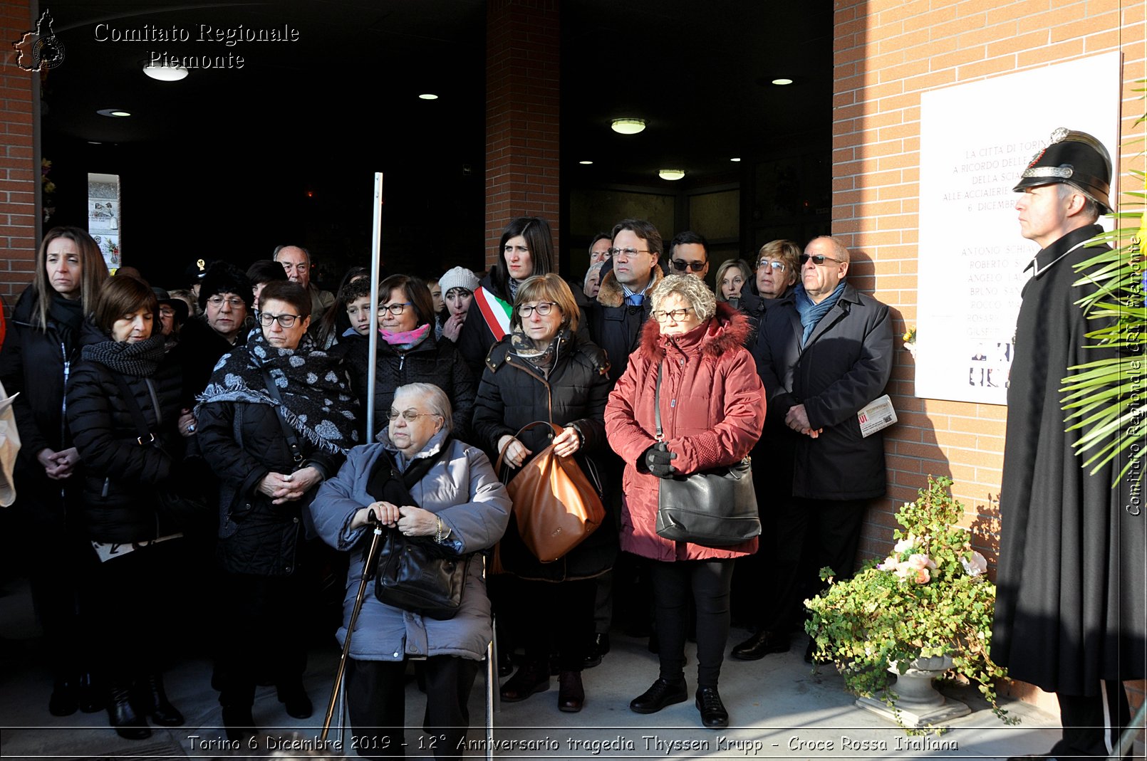 Torino 6 Dicembre 2019 - 12 Anniversario tragedia Thyssen Krupp - Croce Rossa Italiana