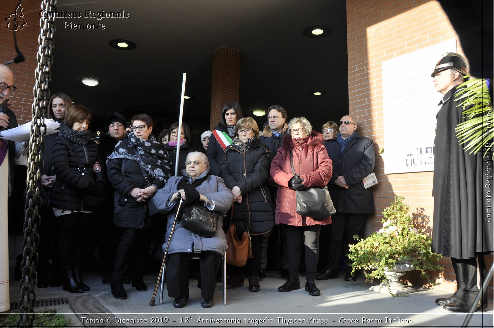 Torino 6 Dicembre 2019 - 12 Anniversario tragedia Thyssen Krupp - Croce Rossa Italiana