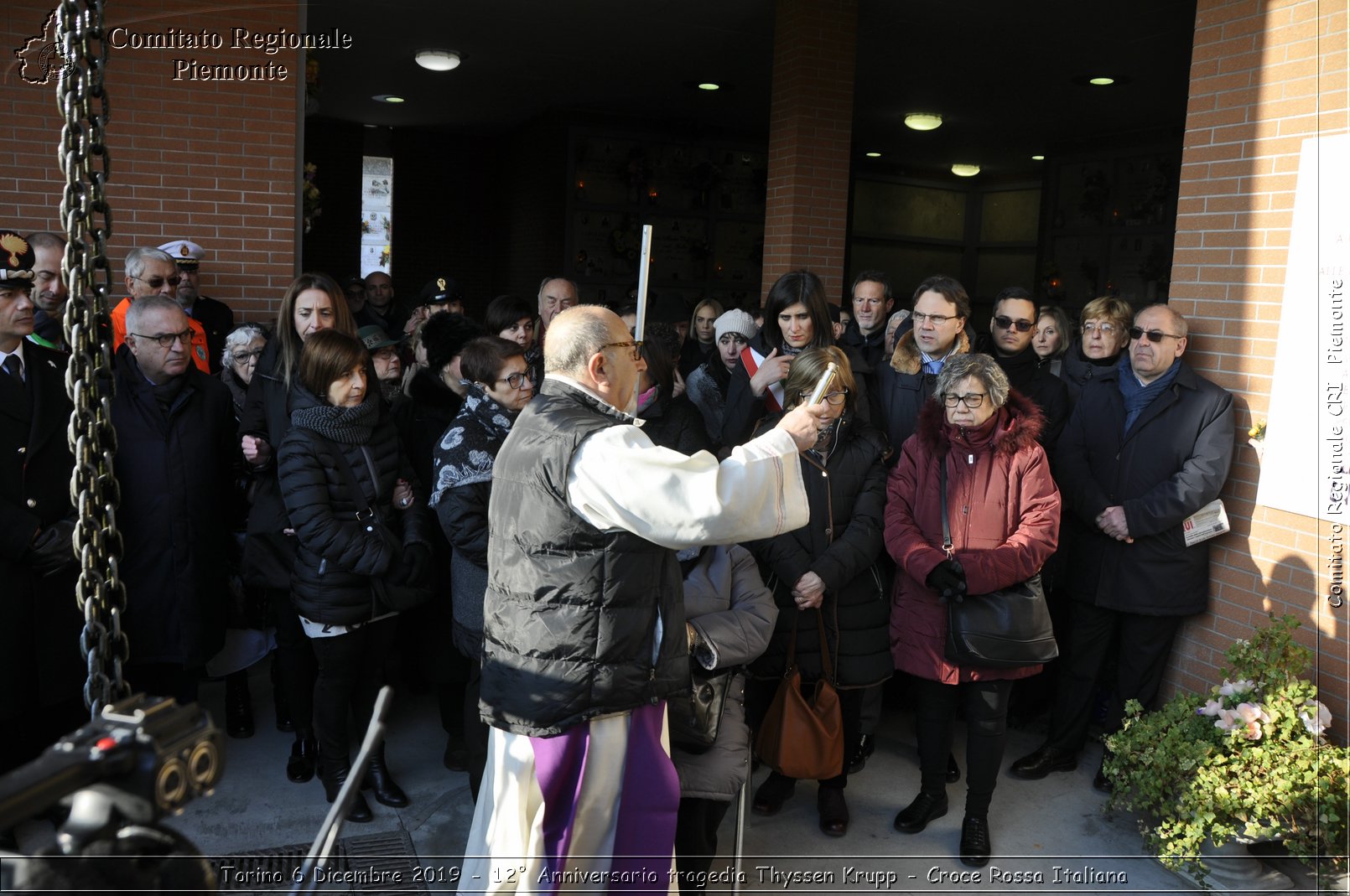 Torino 6 Dicembre 2019 - 12 Anniversario tragedia Thyssen Krupp - Croce Rossa Italiana