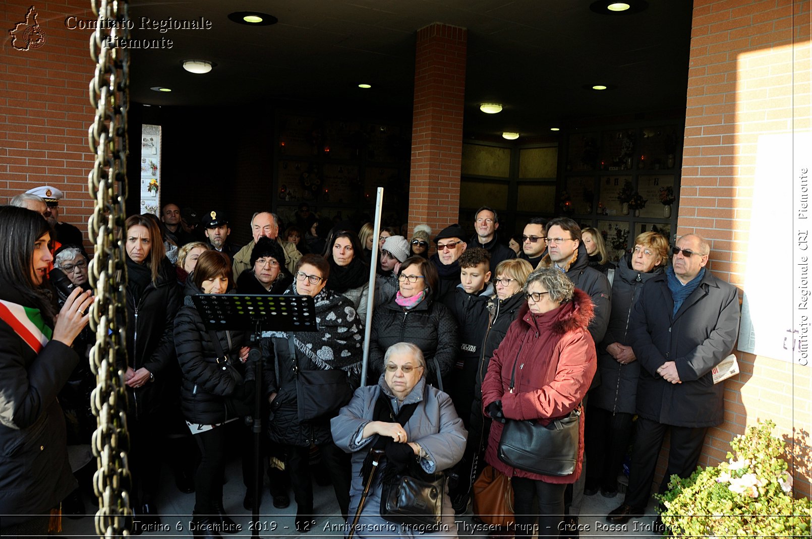 Torino 6 Dicembre 2019 - 12 Anniversario tragedia Thyssen Krupp - Croce Rossa Italiana