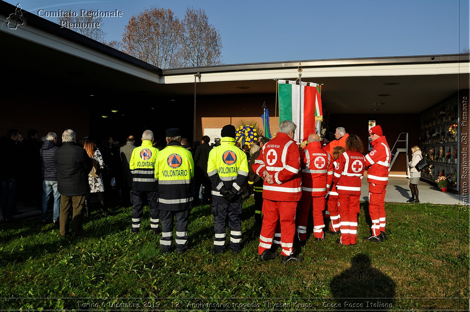 Torino 6 Dicembre 2019 - 12 Anniversario tragedia Thyssen Krupp - Croce Rossa Italiana