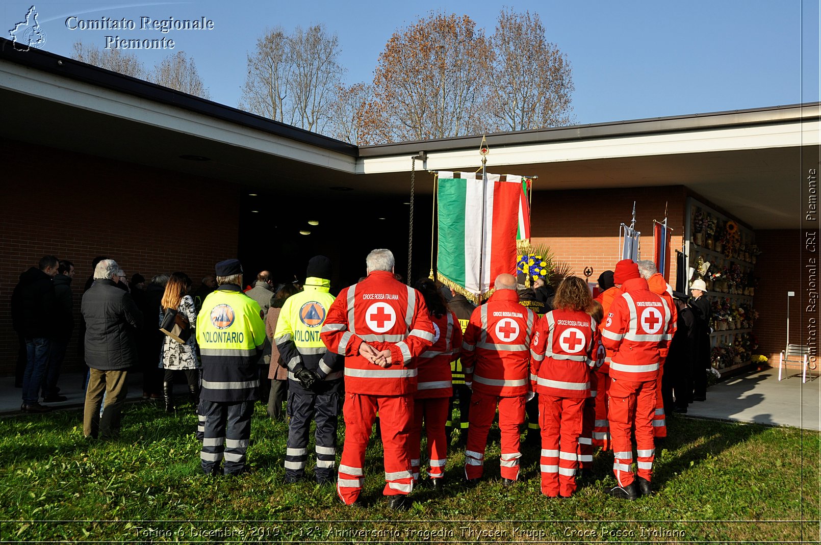 Torino 6 Dicembre 2019 - 12 Anniversario tragedia Thyssen Krupp - Croce Rossa Italiana