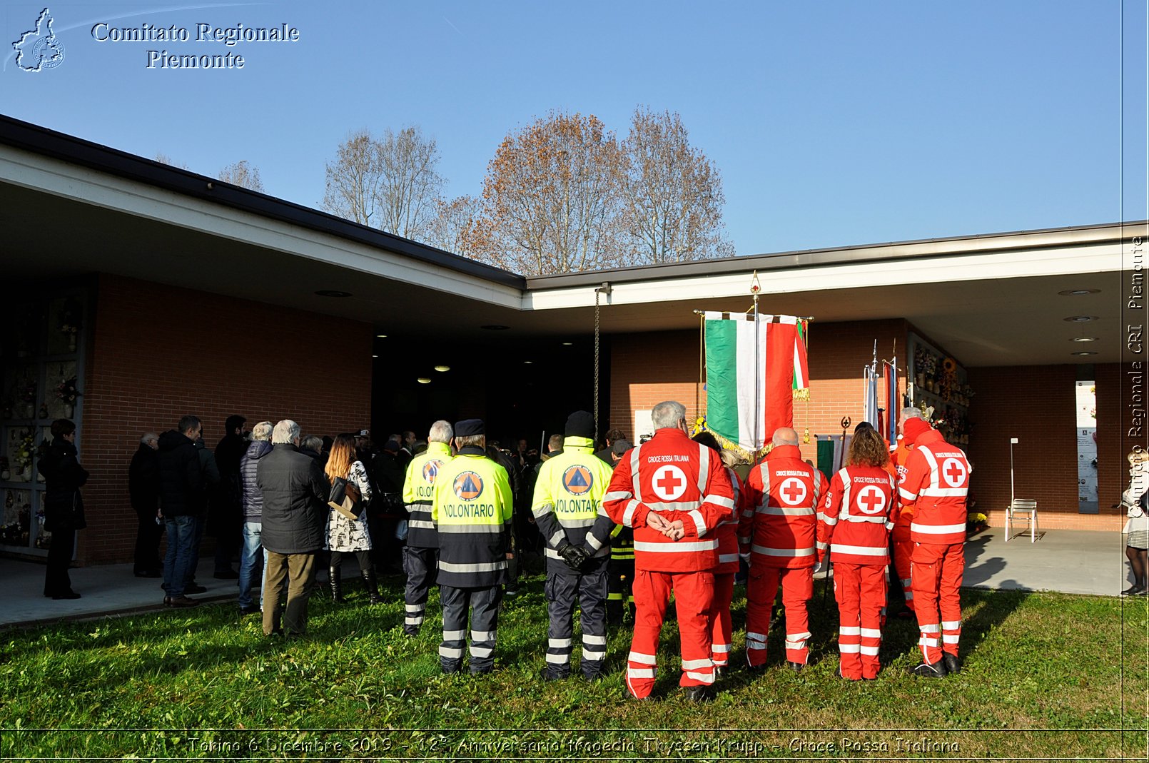 Torino 6 Dicembre 2019 - 12 Anniversario tragedia Thyssen Krupp - Croce Rossa Italiana