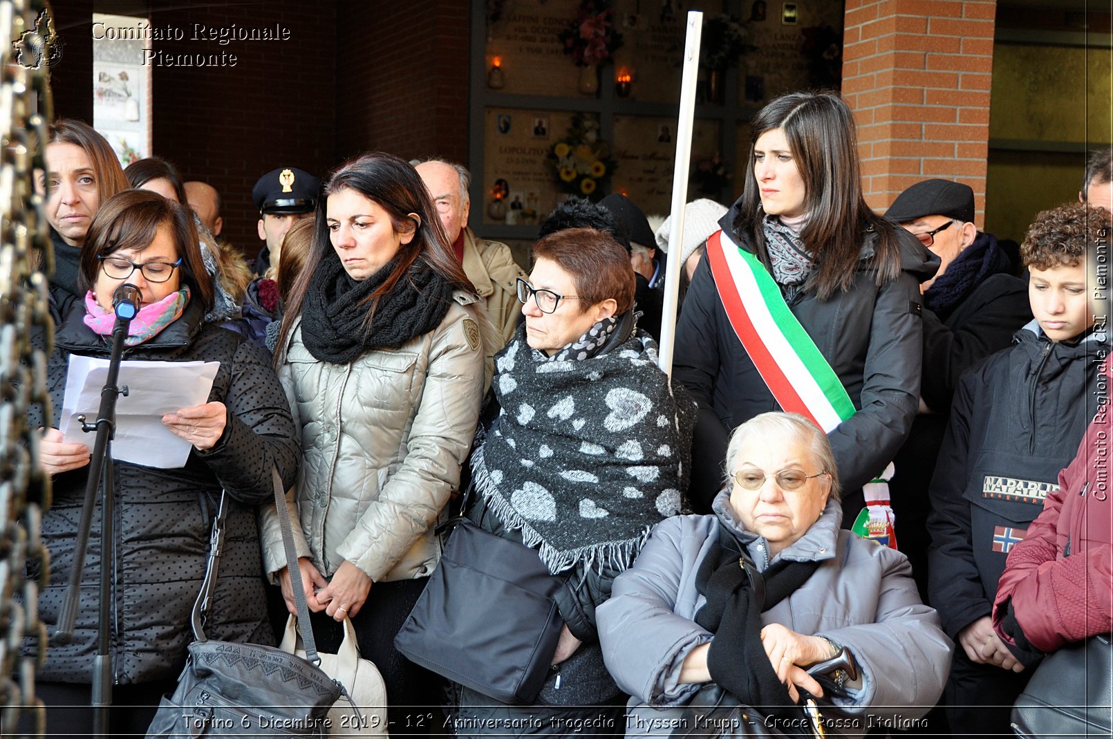 Torino 6 Dicembre 2019 - 12 Anniversario tragedia Thyssen Krupp - Croce Rossa Italiana