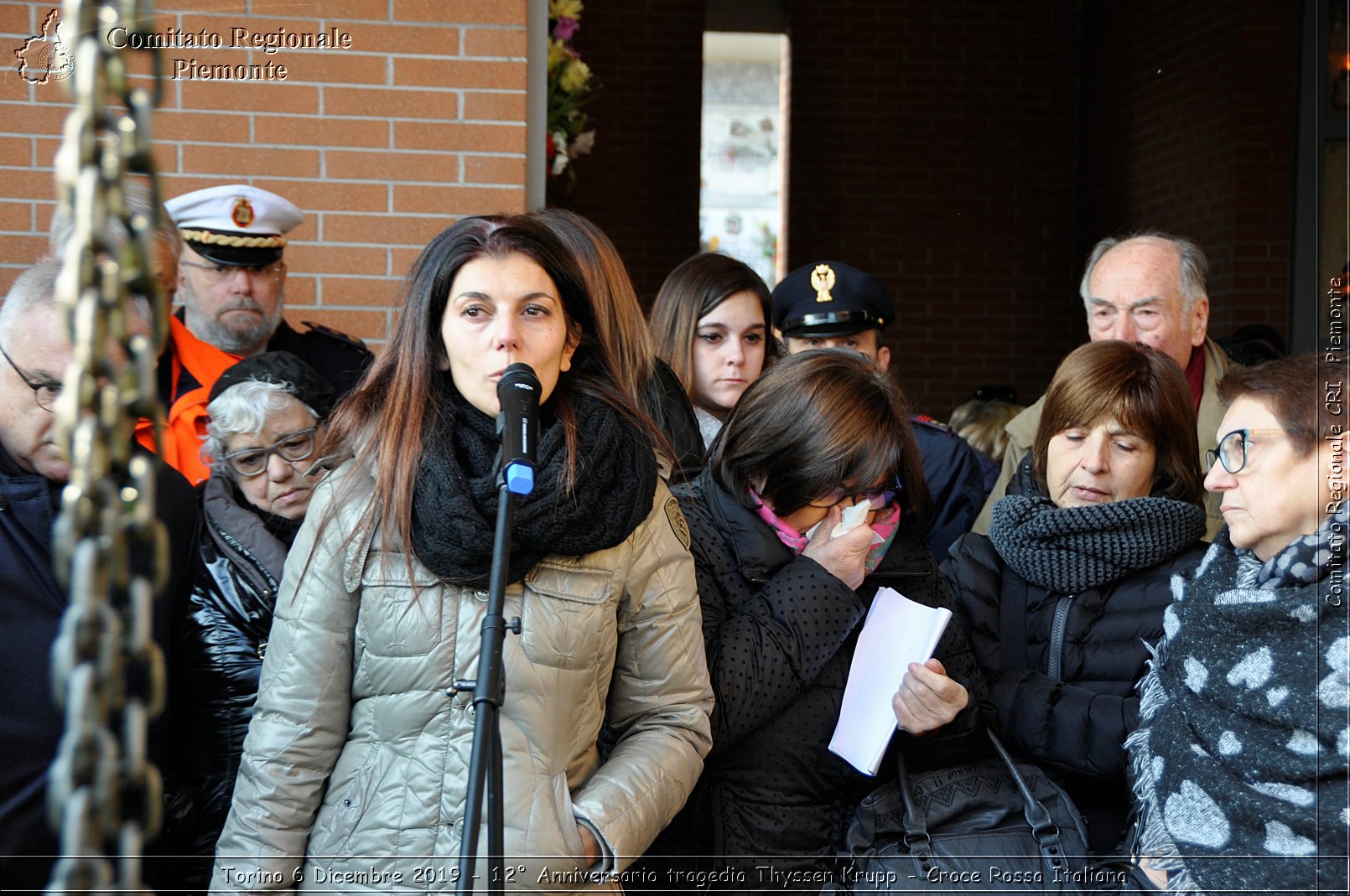 Torino 6 Dicembre 2019 - 12 Anniversario tragedia Thyssen Krupp - Croce Rossa Italiana