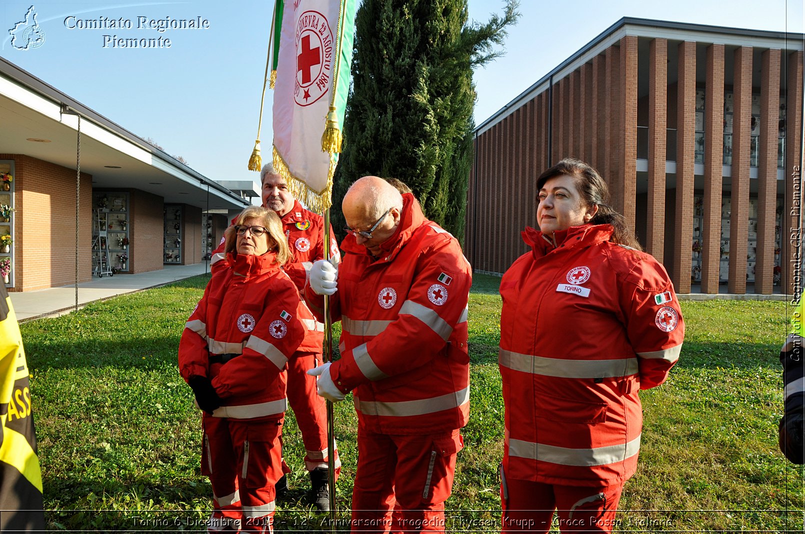 Torino 6 Dicembre 2019 - 12 Anniversario tragedia Thyssen Krupp - Croce Rossa Italiana