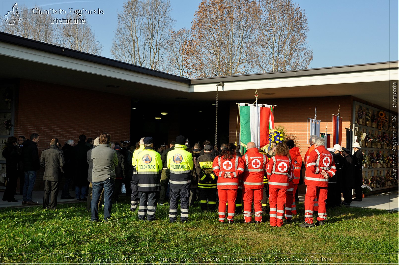 Torino 6 Dicembre 2019 - 12 Anniversario tragedia Thyssen Krupp - Croce Rossa Italiana