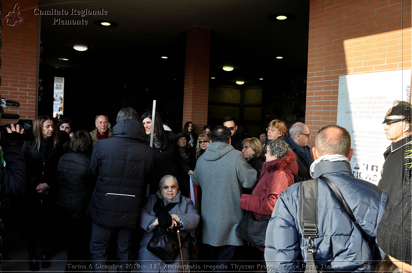 Torino 6 Dicembre 2019 - 12 Anniversario tragedia Thyssen Krupp - Croce Rossa Italiana