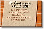 Torino 6 Dicembre 2019 - 12 Anniversario tragedia Thyssen Krupp - Croce Rossa Italiana