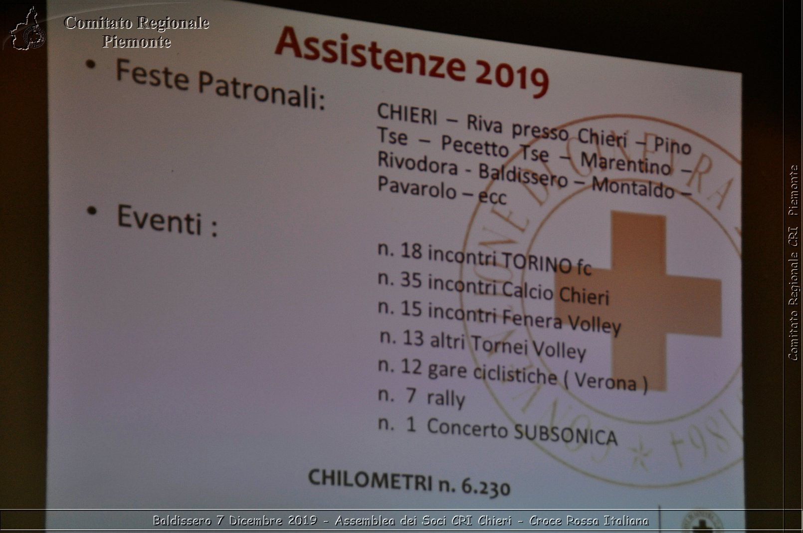 Baldissero 7 Dicembre 2019 - Assemblea dei Sici CRI Chieri - Croce Rossa Italiana