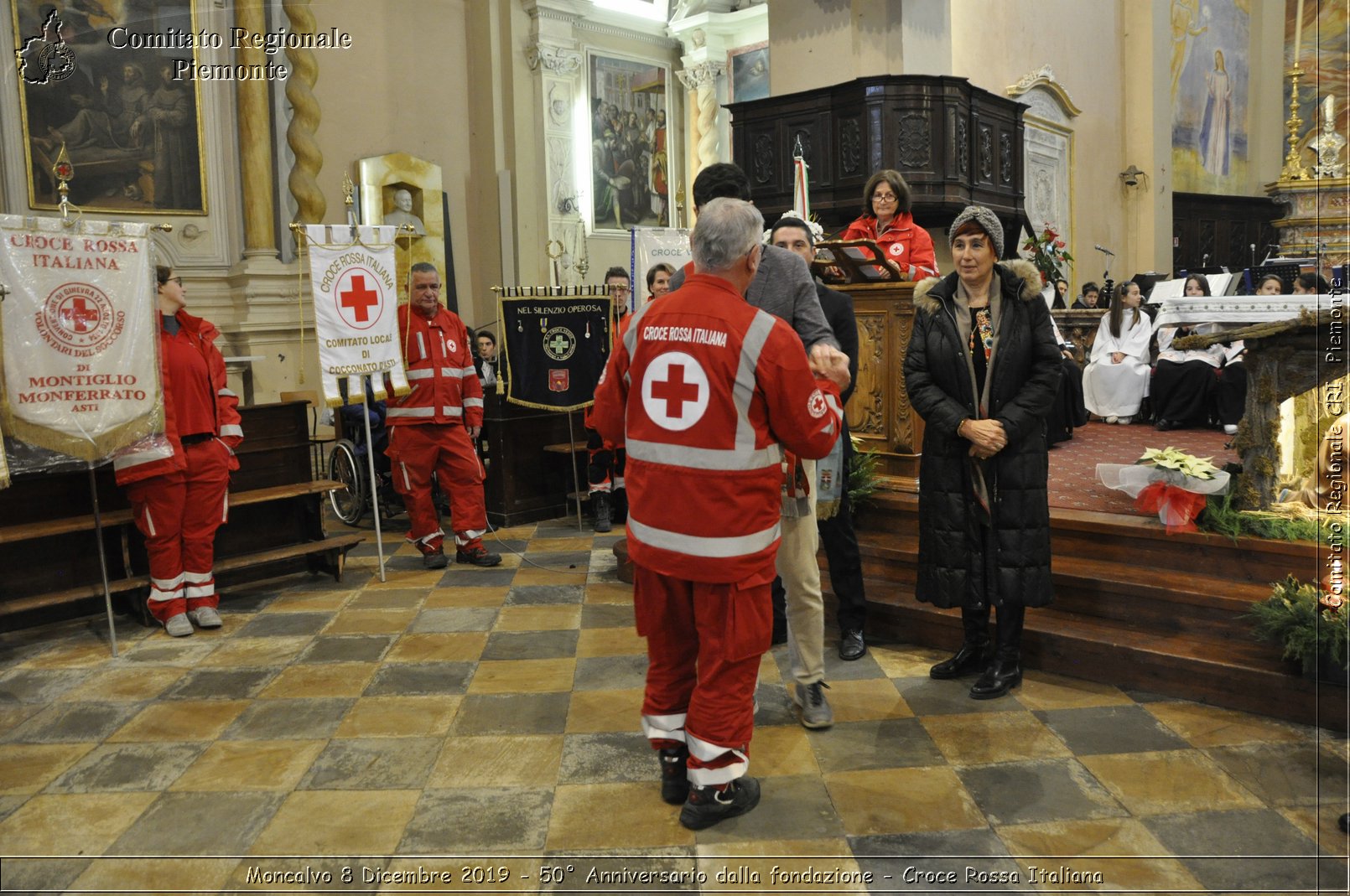 Moncalvo 8 Dicembre 2019 - 50 Anniversario dalla fondazione - Croce Rossa Italiana