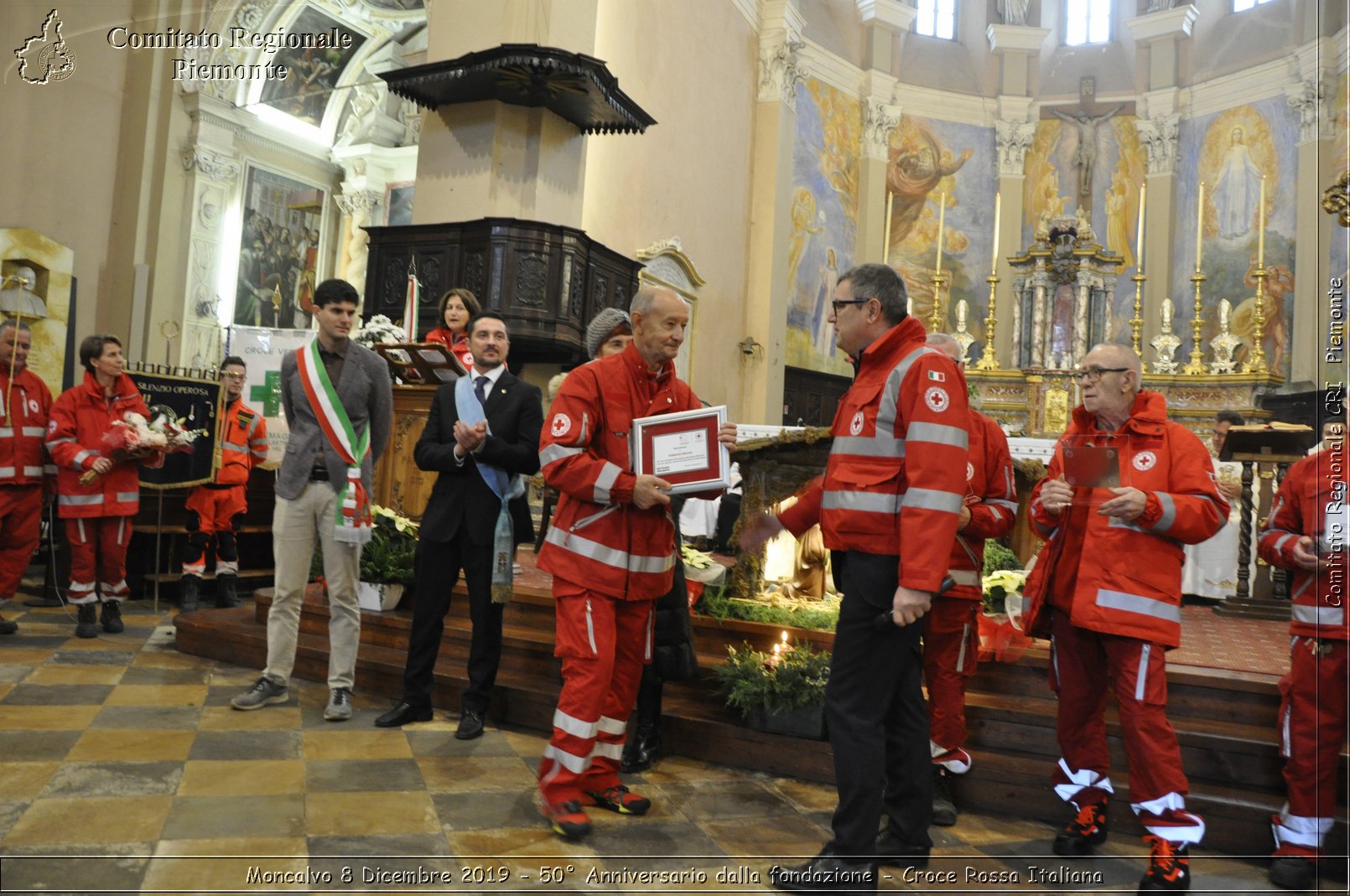 Moncalvo 8 Dicembre 2019 - 50 Anniversario dalla fondazione - Croce Rossa Italiana