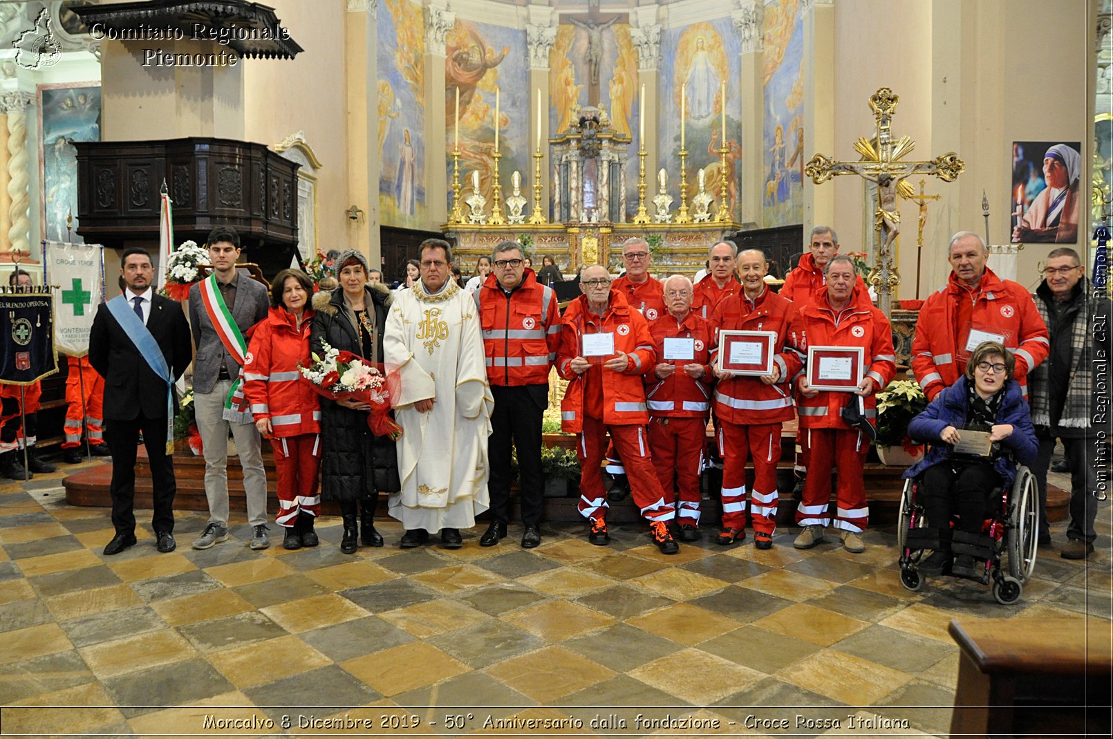 Moncalvo 8 Dicembre 2019 - 50 Anniversario dalla fondazione - Croce Rossa Italiana