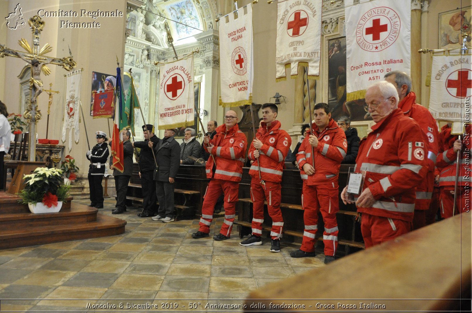 Moncalvo 8 Dicembre 2019 - 50 Anniversario dalla fondazione - Croce Rossa Italiana