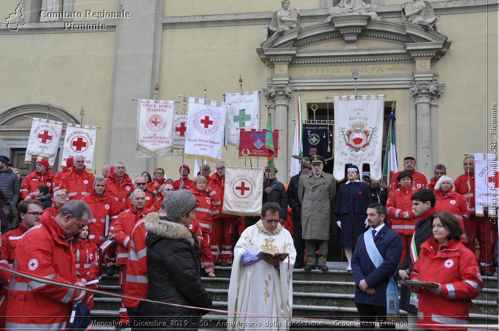 Moncalvo 8 Dicembre 2019 - 50 Anniversario dalla fondazione - Croce Rossa Italiana