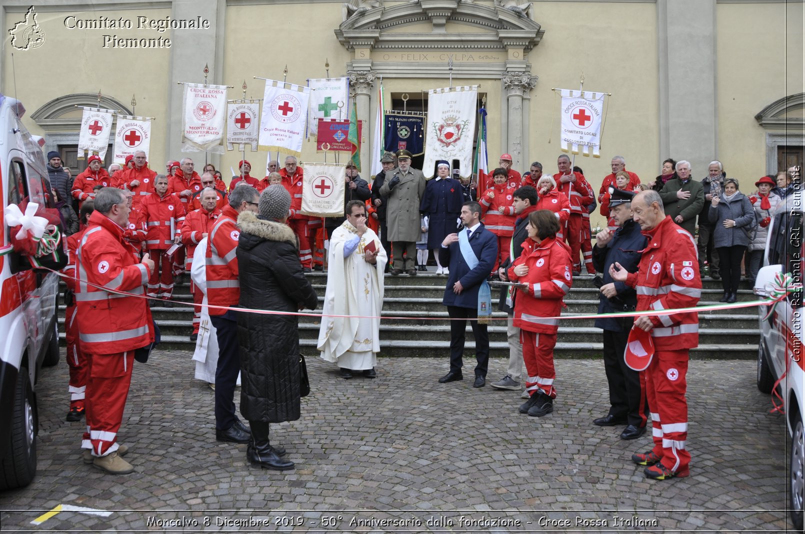 Moncalvo 8 Dicembre 2019 - 50 Anniversario dalla fondazione - Croce Rossa Italiana