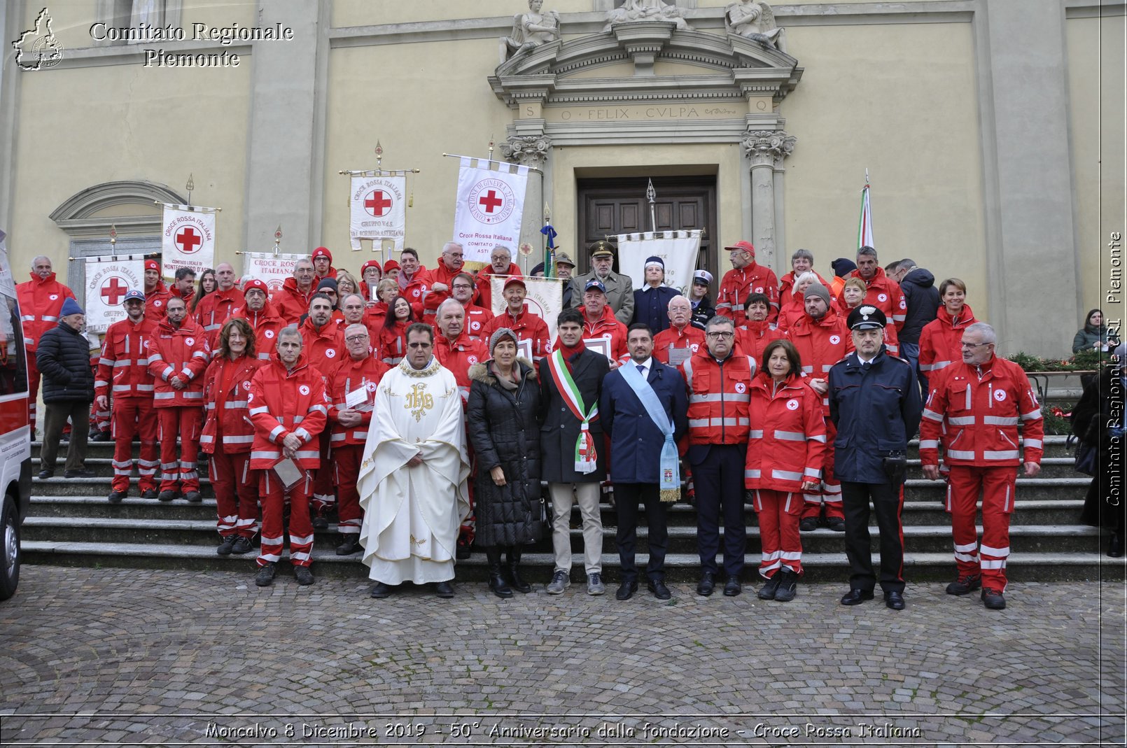 Moncalvo 8 Dicembre 2019 - 50 Anniversario dalla fondazione - Croce Rossa Italiana