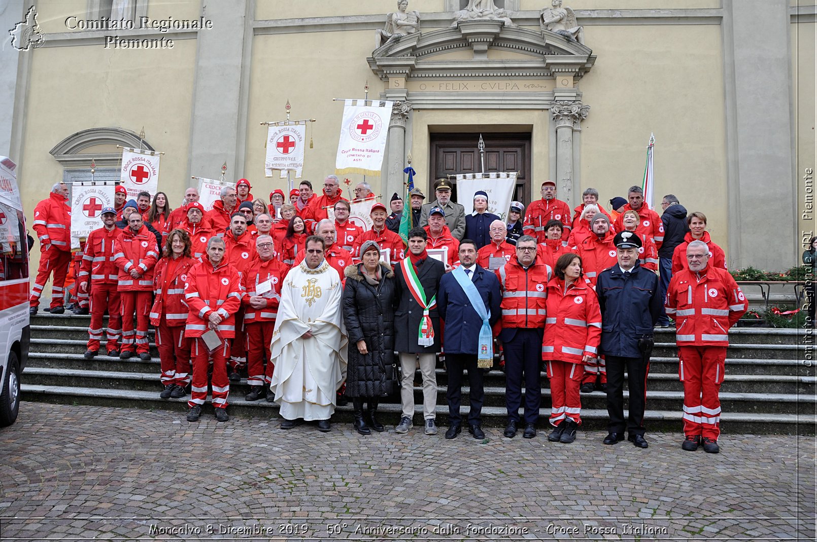 Moncalvo 8 Dicembre 2019 - 50 Anniversario dalla fondazione - Croce Rossa Italiana