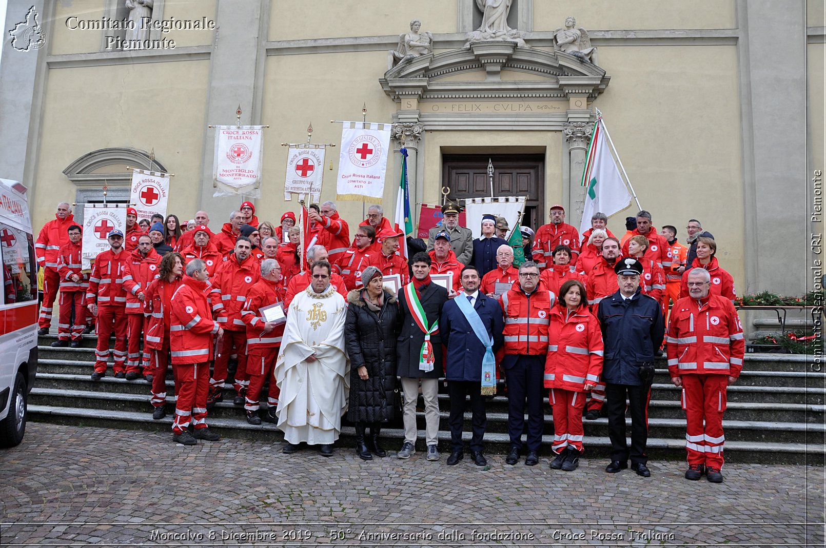 Moncalvo 8 Dicembre 2019 - 50 Anniversario dalla fondazione - Croce Rossa Italiana