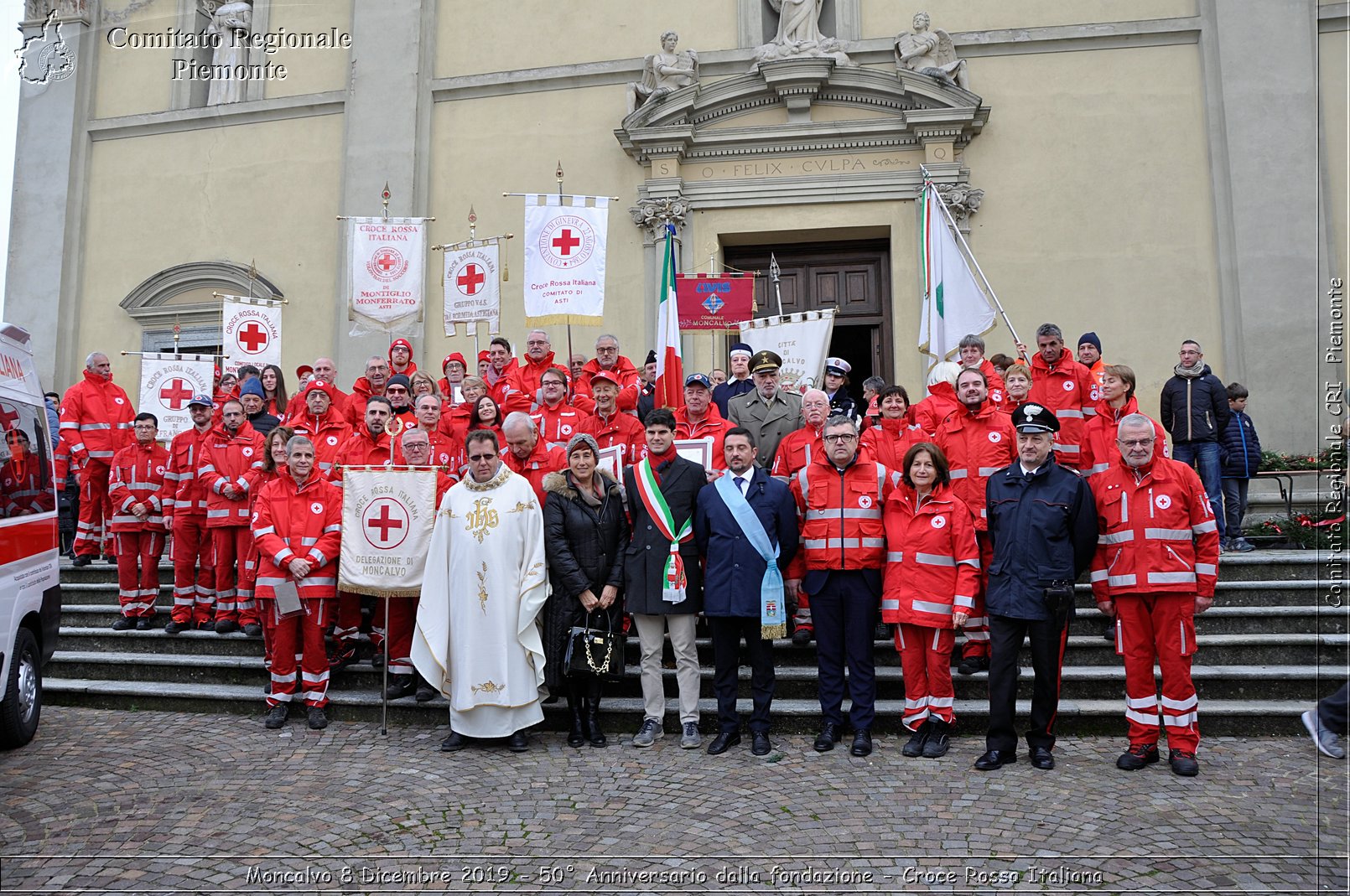 Moncalvo 8 Dicembre 2019 - 50 Anniversario dalla fondazione - Croce Rossa Italiana